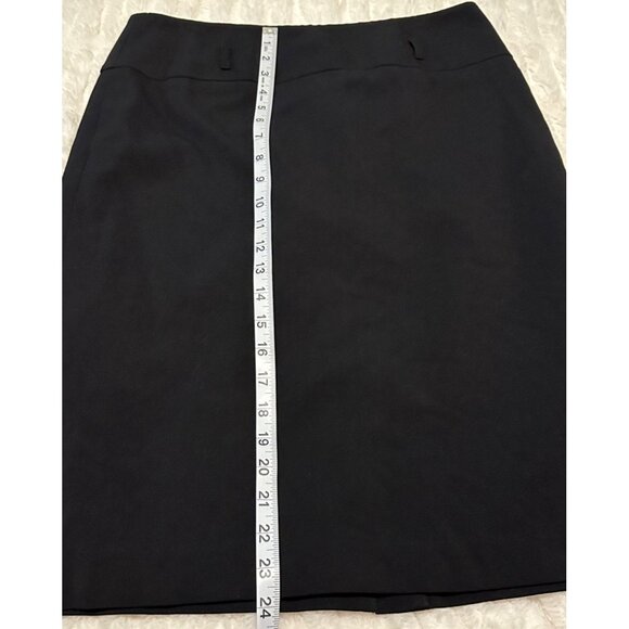 Women's Apt. 9 Brand Straight & Pencil Black Skirt Polyester Blend Size 8 - Picture 9 of 13